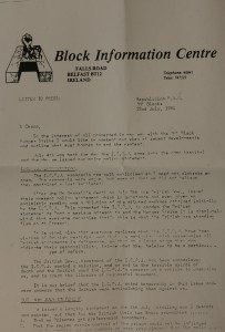Letter to Press, H Block Committee